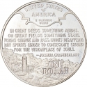 1 Dollar 1995, KM# 255, United States of America (USA), 100th Anniversary of the Beginning of the Protection of Civil War Battlefields