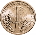 1 Dollar 2024, KM# 795, United States of America (USA), American Innovation $1 Coin Program, Alabama