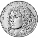 1 Dollar 2021, KM# 740, United States of America (USA), Christa McAuliffe