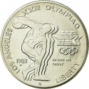 1 Dollar 1983, KM# 209, United States of America (USA), Los Angeles 1984 Summer Olympics, Discus Thrower