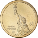 1 Dollar 2021, KM# 752, United States of America (USA), American Innovation $1 Coin Program, New Hampshire