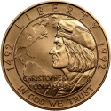 5 Dollars 1992, KM# 239, United States of America (USA), 500th Anniversary of the First Voyage of Christopher Columbus