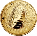 5 Dollars 2019, KM# 691, United States of America (USA), 50th Anniversary of the Apollo 11