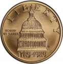 5 Dollars 1989, KM# 226, United States of America (USA), 200th Anniversary of the United States Congress