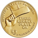 5 Dollars 2022, KM# 761, United States of America (USA), 100th Anniversary of the Negro National Baseball League, Rube Foster
