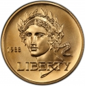 5 Dollars 1988, KM# 223, United States of America (USA), Seoul 1988 Summer Olympics