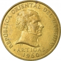 10 Centesimos 1960, KM# 39, Uruguay