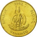 2 Vatu 1983-2002, KM# 4, Vanuatu