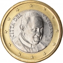 1 Euro 2014-2016, KM# 461, Vatican City, Pope Francis