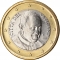 1 Euro 2014-2016, KM# 461, Vatican City, Pope Francis