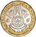 5 Euro 2020, KM# 532, Vatican City, Pope Francis, 250th Anniversary of Birth of Ludwig van Beethoven