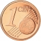 1 Euro Cent 2006-2013, KM# 375, Vatican City, Pope Benedict XVI