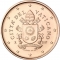 1 Euro Cent 2017-2024, KM# 455.1, Vatican City, Pope Francis