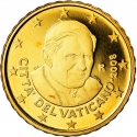 10 Euro Cent 2008-2013, KM# 385, Vatican City, Pope Benedict XVI