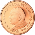 2 Euro Cent 2002-2005, KM# 342, Vatican City, Pope John Paul II