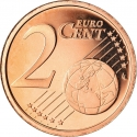 2 Euro Cent 2006-2013, KM# 376, Vatican City, Pope Benedict XVI