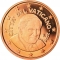 5 Euro Cent 2006-2013, KM# 377, Vatican City, Pope Benedict XVI