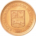 5 Centimos 2007-2009, Y# 88, Venezuela