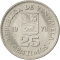 25 Centimos 1977-1987, Y# 50, Venezuela
