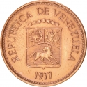 5 Centimos 1974-1977, Y# 49, Venezuela