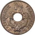 5 Centimes 1938-1939, KM# 18.1a, French Indochina