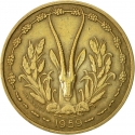 10 Francs 1959-1964, KM# 1, West African States