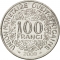 100 Francs 1967-2005, KM# 4, West African States