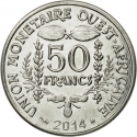 50 Francs 2012-2024, KM# 18, West African States