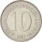 10 Dinara 1982-1988, KM# 89, Yugoslavia