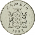 25 Ngwee 1992, KM# 29, Zambia