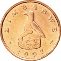 1 Cent 1989-1999, KM# 1a, Zimbabwe