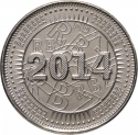 50 Cents 2014-2017, KM# 20, Zimbabwe